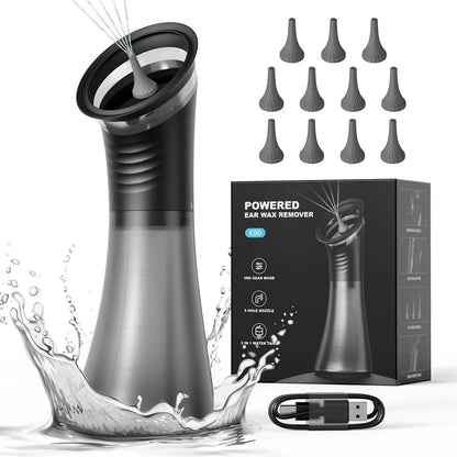 Electric Ear Cleaning Tool - Water Powered Ear Wax Removal System with 3 Pressure Settings