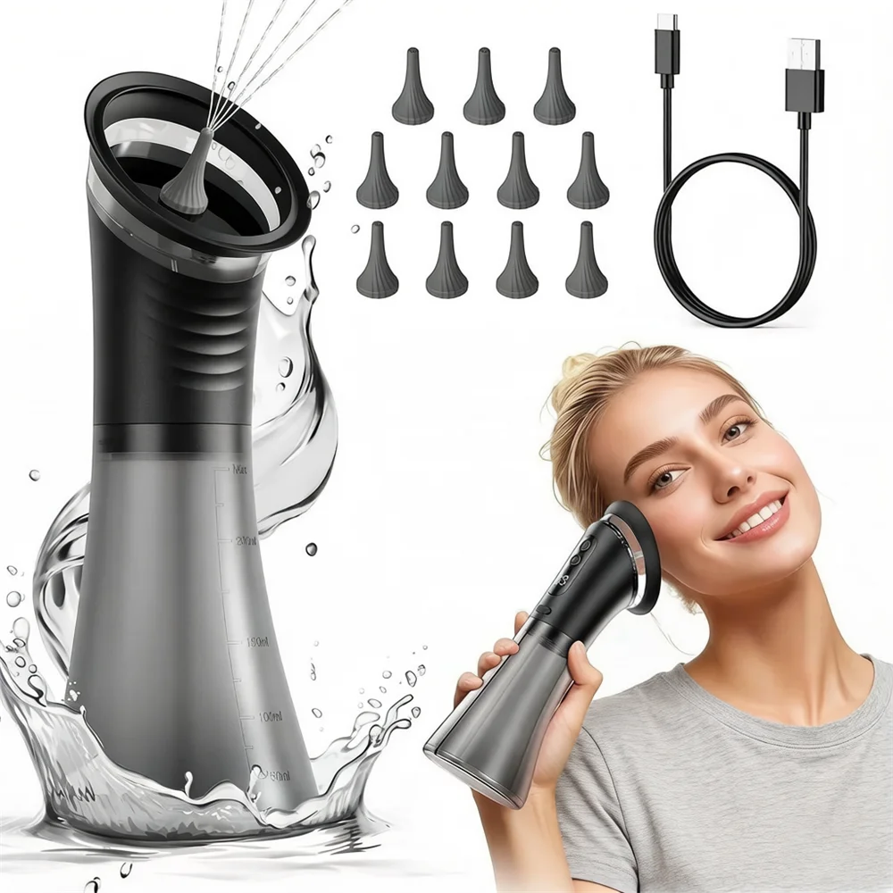 Electric Ear Cleaning Tool - Water Powered Ear Wax Removal System with 3 Pressure Settings